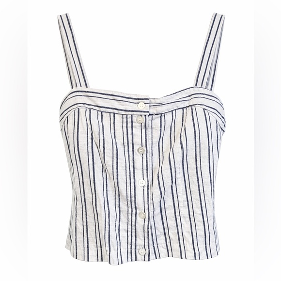 Brandy Melville Tops - Brandy Melville Navy Striped Camisole